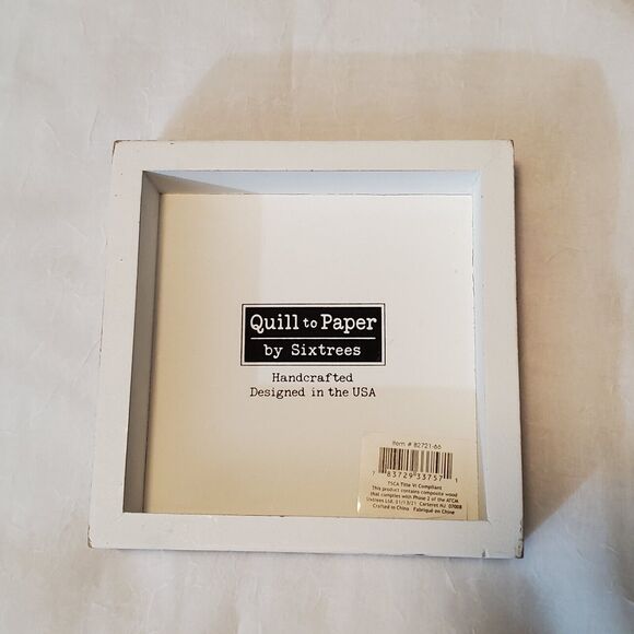 Sixtrees Brand 'Never Be Afraid To Be Your Beautiful Self' 6x6 Wooden Box Boho - Picture 3 of 5